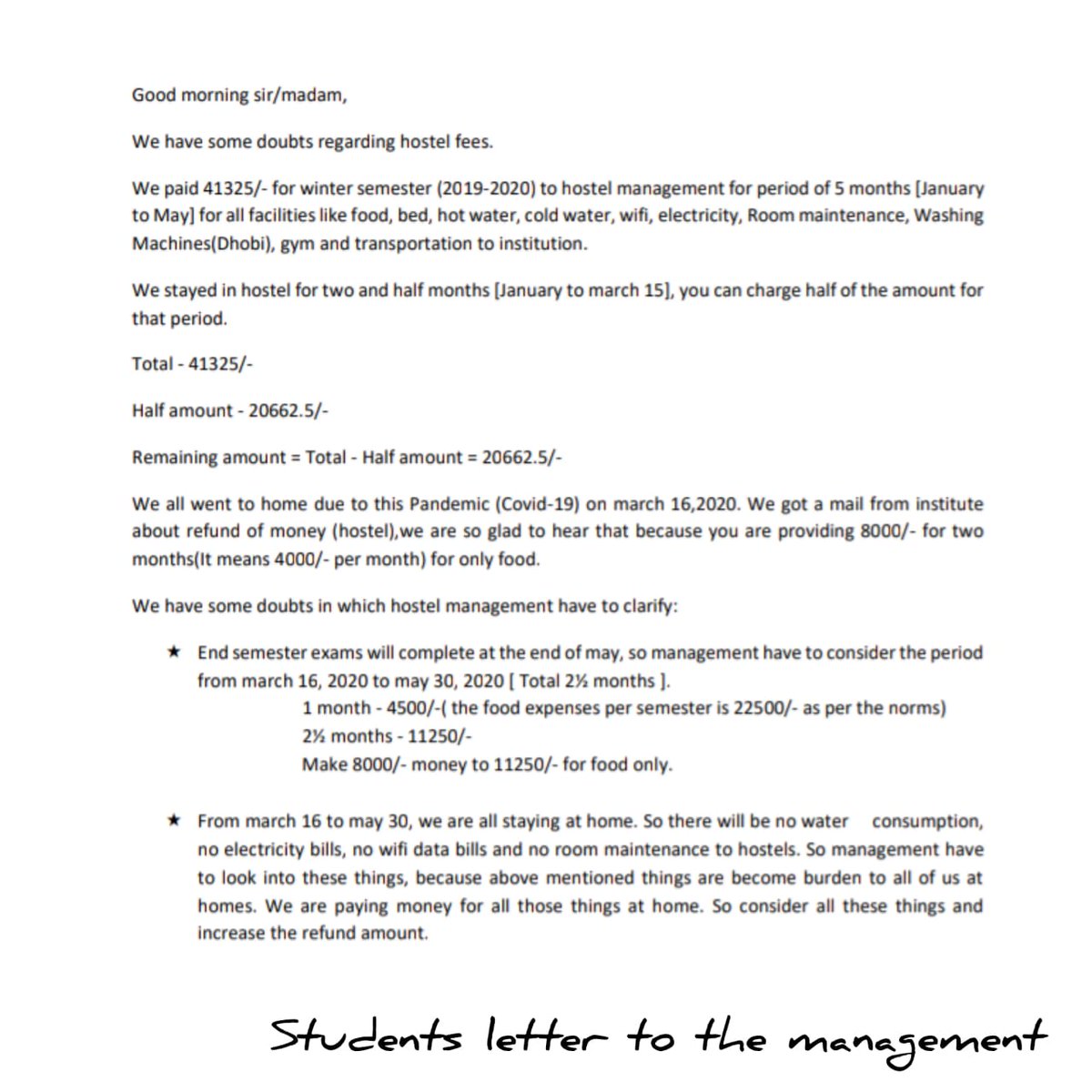 voiceofstudentz's tweet photo. Do we really need to study??? 
Vel Tech Rangarajan DR. sagunthala R&amp;D institute of science and technology asking to pay all the fee @AICTE_INDIA #Thetimesofindia #reducefeesinpandemic #save_engineering #EducationWithCOVID #StudentLifeMatters #madrashightcourt
kindlytakeaction🙏 https://t.co/iTq8QAQKAn
