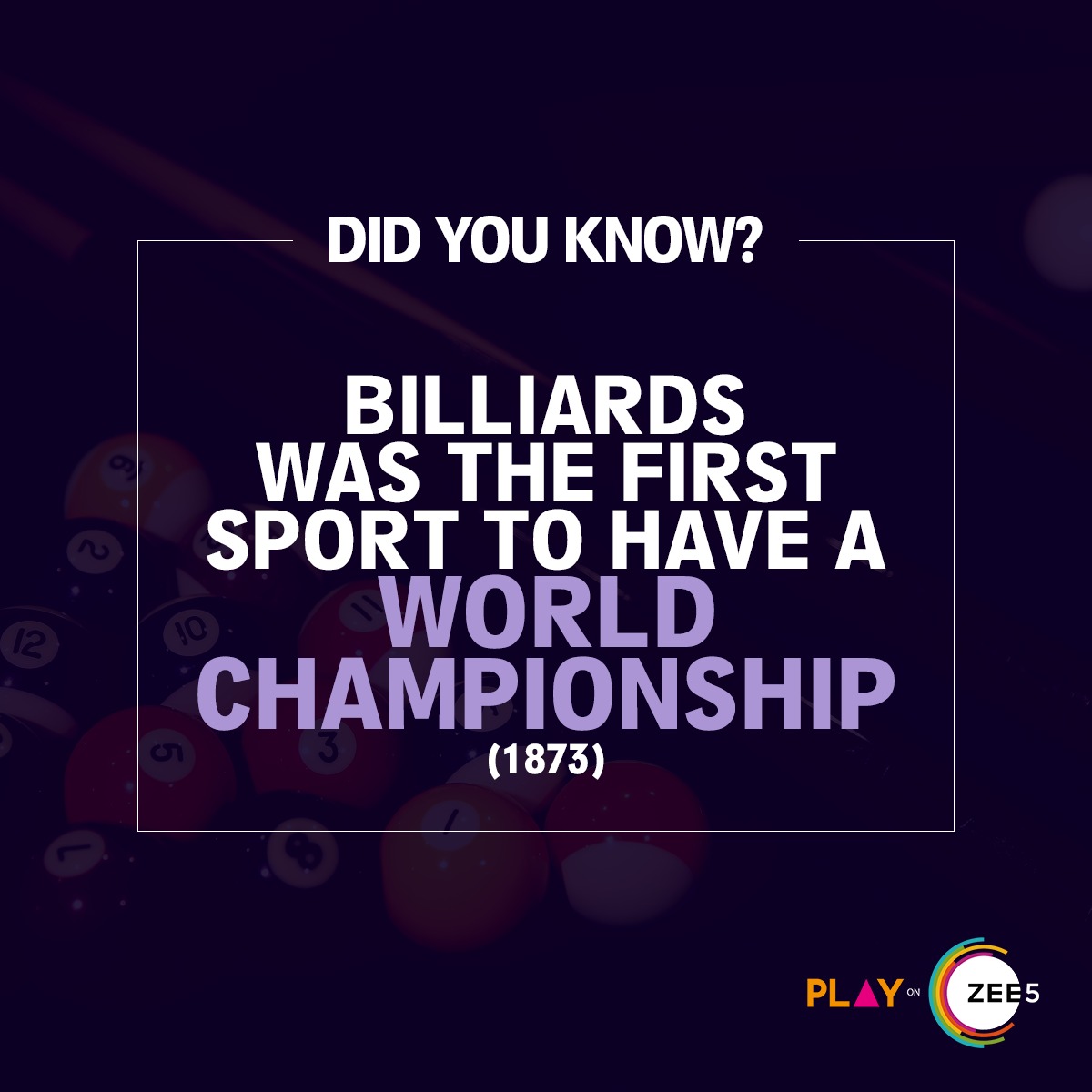PlayOnZEE5's tweet image. Did You Know?
We all have that friend who is crazy about pool games! Tag that friend and keep playing.

#Zee5 #PoolGames #8ballPoolGame #Trivia #PlayOnZee5 #OnlineGames #VideoGames #MobileGames #CasualGames #ActionGames #ArcadeGames #PuzzleGames