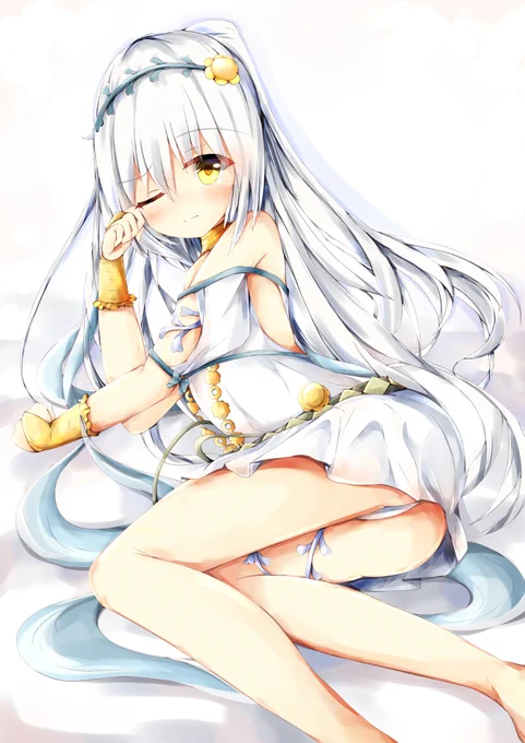 うっかりうたた寝してた感じのおタエちゃん☺️ #花騎士 #フラワーナイトガールイラスト 