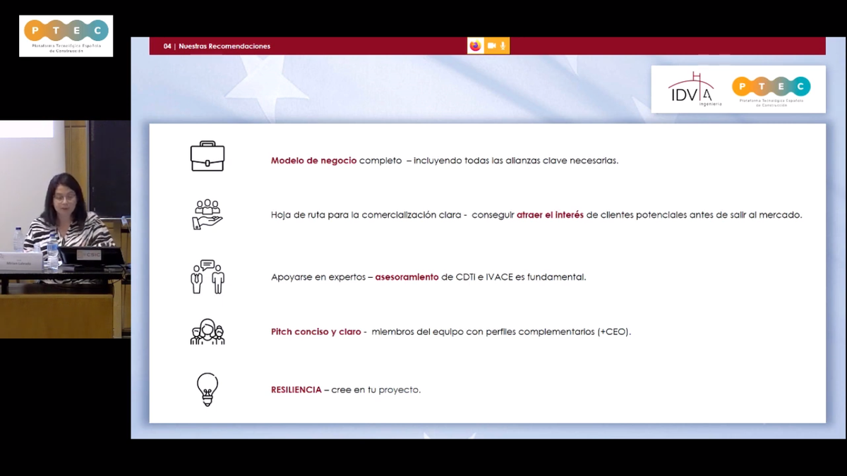 jorgedelpozo's tweet photo. @idvia2020 Miriam Labrado expone  recomendaciones de éxito para presentar propuestas de I+D en la Unión Europea. Jornada Horizon Europe de la @PlataformaPtec 
https://t.co/gYiDoKP77l https://t.co/YHF67A1syb