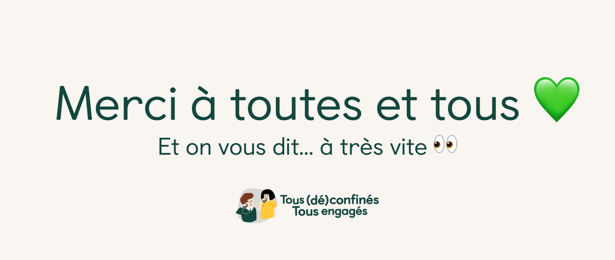 Tous (dé)confinés, Tous engagés tweet media