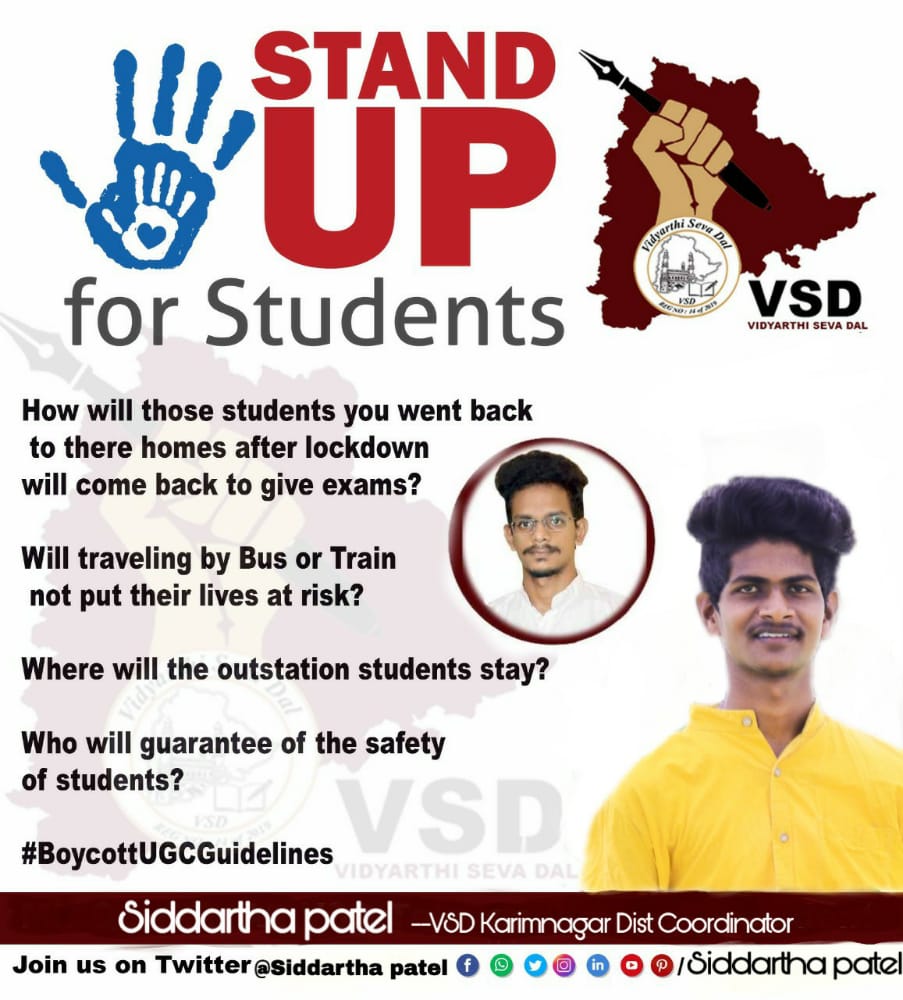 Vsd_India's tweet photo. #StudentsLivesMatters #streamblackbear #vsd_telangana #qurram_ali @siddarthatrs @QurramaliTrs https://t.co/WfOyWa0DgO