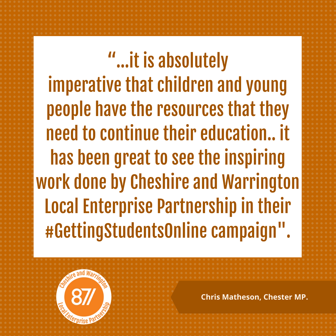 candwep's tweet photo. Your support will help #Cheshire and #Warrington students gain the vital equipment they need to progress with their studies. Support the future workforce by #GettingStudentsOnline today!
Visit https://t.co/6ZynT0DgSz for more information.
@ThePledgeCW @MktgCheshire @CWBizHub https://t.co/n5kQsJFpk8