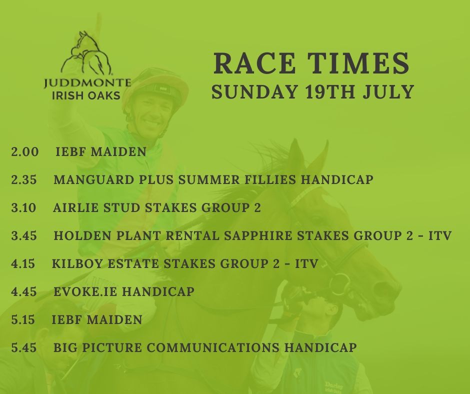 curraghrace's tweet photo. β°@JuddmonteFarms Irish Oaks Weekend π βπΈβπΌ ππππΌπ β°
Saturday 18th - @JuddmonteFarms Farms Irish Oaks Day
7:15 - @JuddmonteFarms Irish oaks Gr1π₯
Saturday 18th - Kilboy Estate Stakes Day
4:15 - Kilboy Estate Stakes Gr2 π₯
#keepingracingsafe #wherechampionsaremade https://t.co/2Qp0fYqvtM