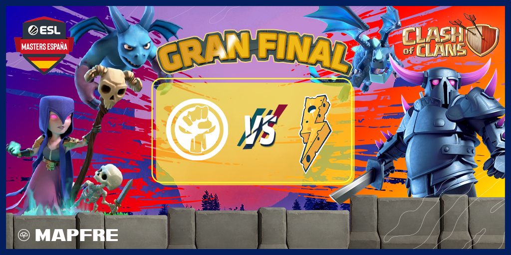 MAPFRE_ParaTi's tweet photo. La gloria únicamente tendrá un nombre hoy en la GRAN FINAL de #ESLMastersCOC de @ClashofClansESC.
#resistence✊🏽 vs @ThunderSquadCR⚡️
¿Quién crees que acabará ocupando el trono?
🕖19h
📺YouTube @ESLspain
🔗 https://t.co/jw4RI38Gej
🎙️ @ixena8 /@Sockers_ /@ZolokOficial https://t.co/44h4sZdUZT