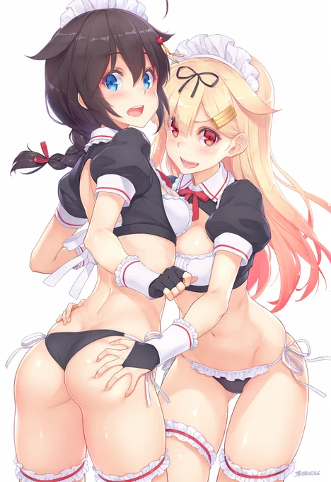 ん?提督さん～ もしかして、時雨のお尻見てるっぽい～? 