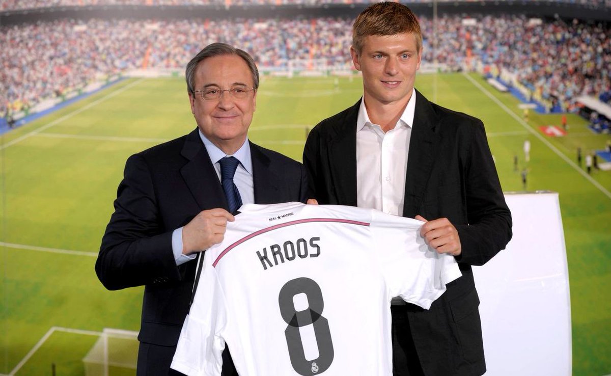 RMadridInfo's tweet photo. On this day 6 years ago, Toni Kroos joined Real Madrid from Bayern Munich for 25M 

Kroos till now with Real Madrid:
🎟️ 276 games
🏆 3 UCL Cups
🥇 2 La Liga
🌟 2 UEFA Super Cup
🏅 2 Spanish Super Cup
⭐️ 4 FIFA Club World Cup https://t.co/wk8PpkmVoS