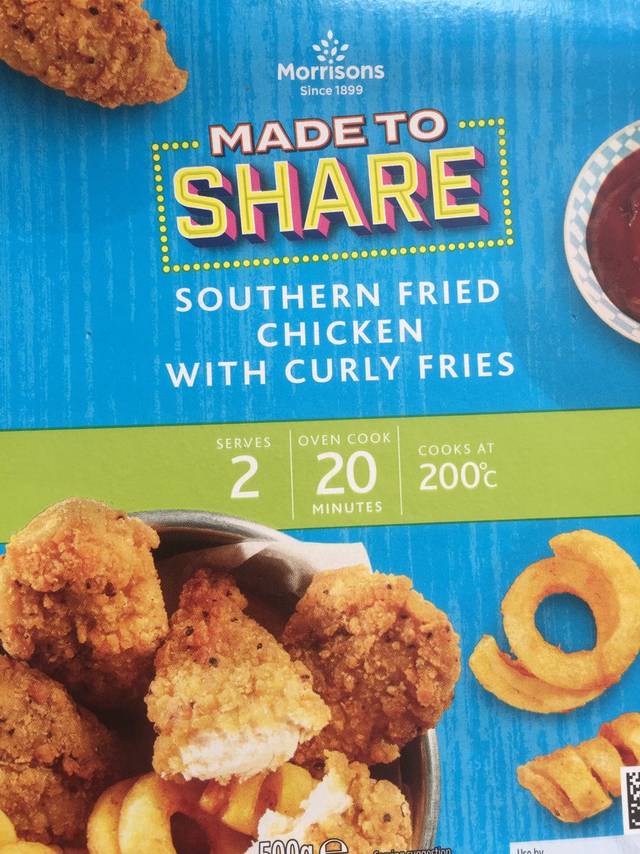 WolfySmithRocks's tweet photo. @Morrisons if it’s Made To Share and serves 2, why are there only 5 pieces of chicken in every pack? https://t.co/H1dvbzsYmd