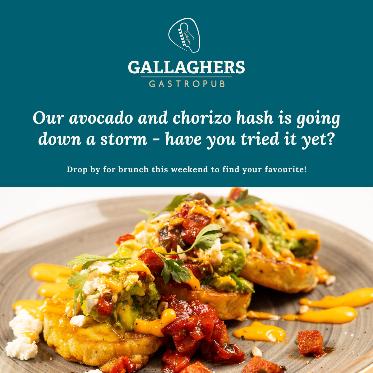 gallagherscork's tweet photo. So the staff and customers have decided our avocado and chorizo hash is the current winner of our brunch menu... what's your favourite?? #foodporn #deliciousness #brunch #purecork #purecorkwelcomes https://t.co/n0qZ2ViPkV