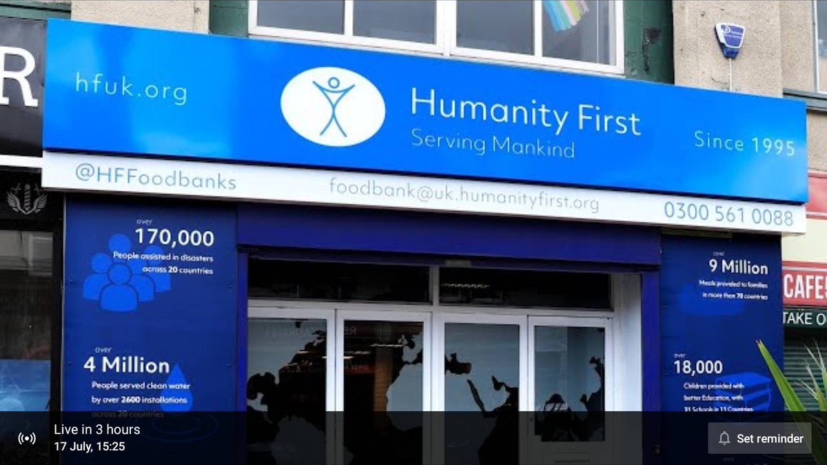 HumanityFirstUK's tweet photo. Only 3 hours to go till we officially launch our Foodbank in #Yorkshire - Join us Live at 3:25pm >> https://t.co/hsKYVY79XD https://t.co/68lQywpVrP