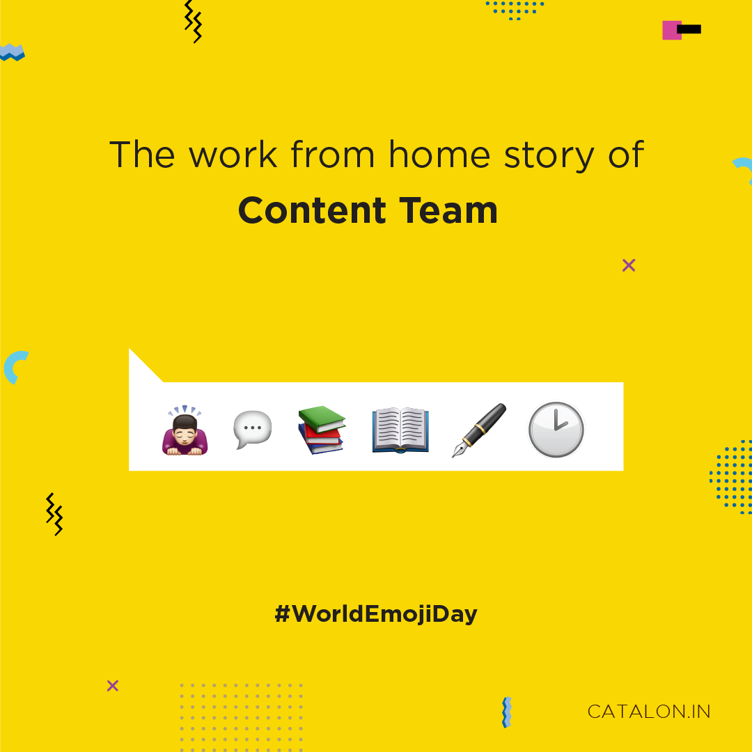 CatalonL's tweet photo. Emojis speak louder 🔊  than words. Expressing yourself with emoji is so much fun than long texts. Here is our work from home story what’s yours? On this World Emoji Day share us your story in the comment section below and have fun.

#worldemojiday #emoji #emojiday https://t.co/6FZ5qNMMeh