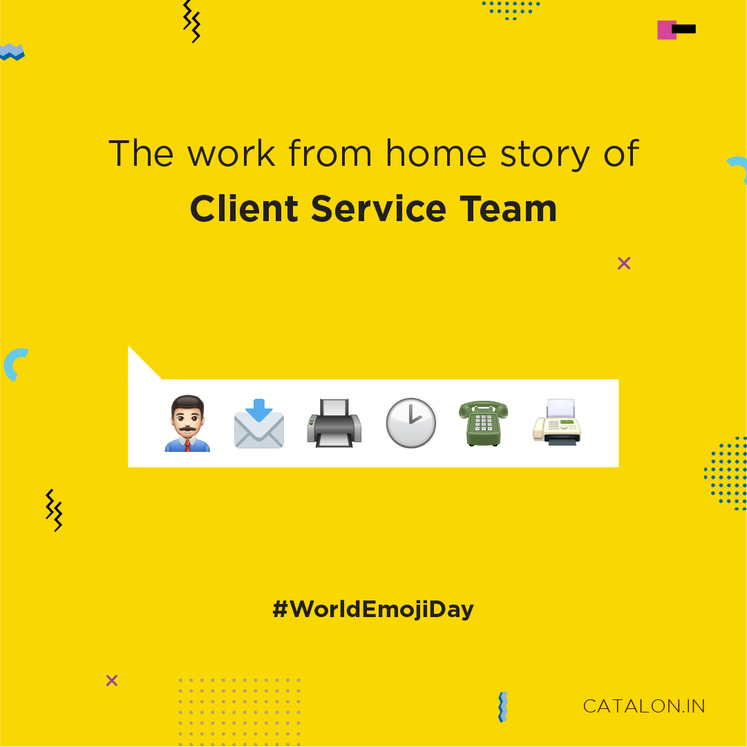 CatalonL's tweet photo. Emojis speak louder 🔊  than words. Expressing yourself with emoji is so much fun than long texts. Here is our work from home story what’s yours? On this World Emoji Day share us your story in the comment section below and have fun.

#worldemojiday #emoji #emojiday https://t.co/6FZ5qNMMeh