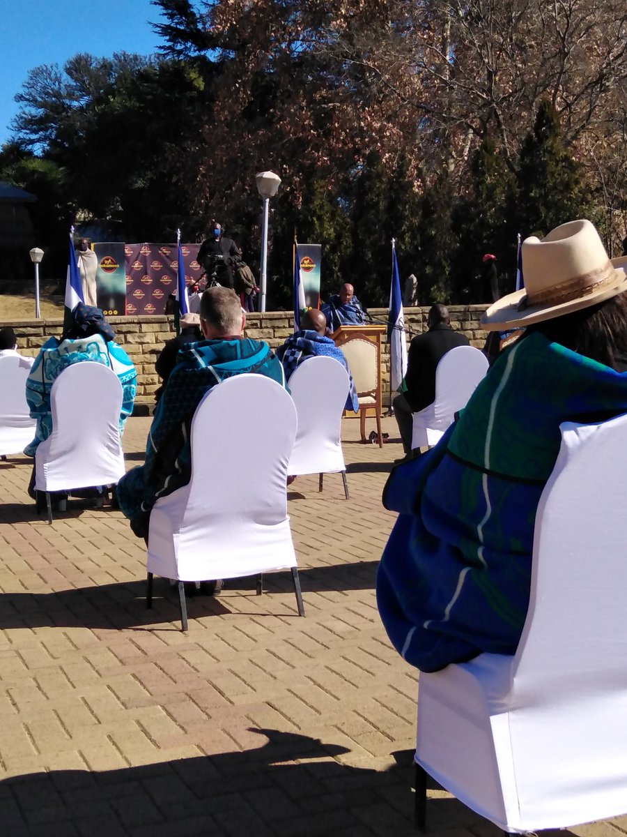 dinnytsikoane's tweet photo. His Majesty the king of #Lesotho just pledged all funds that were I tended for his birthday celebration to the fight against COVID-19.... https://t.co/jcPsebrp8S