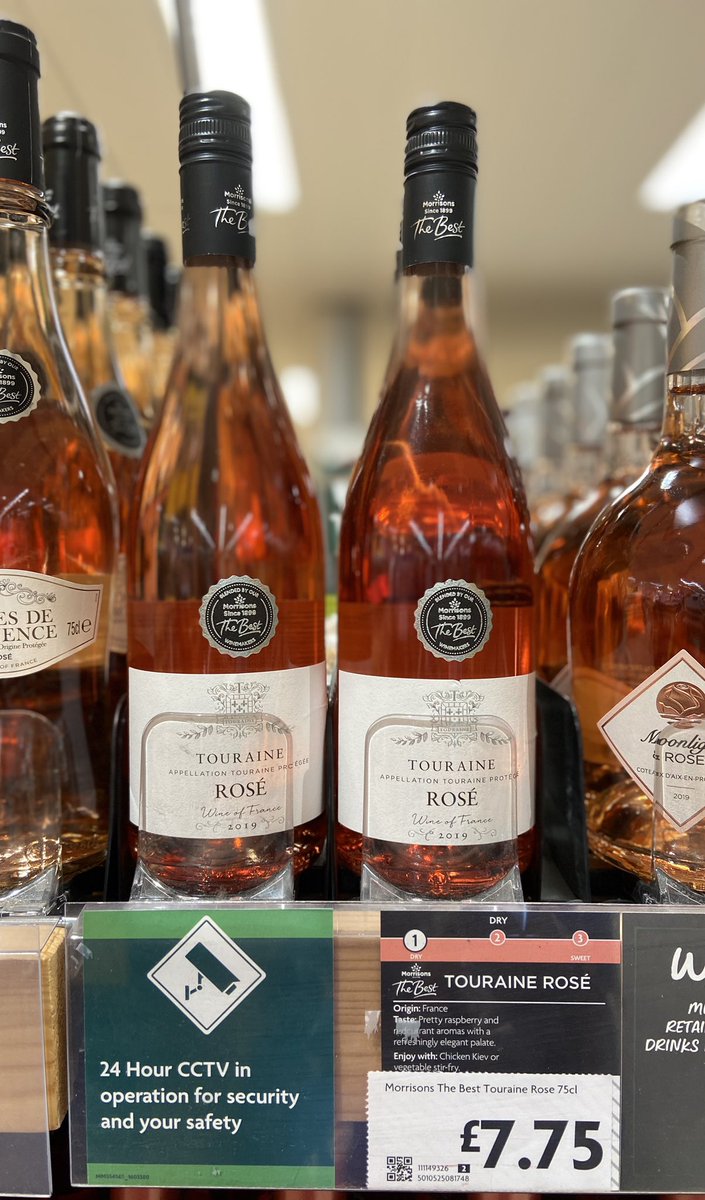 BethLodwick's tweet photo. Great to see our new The Best Touraine rosé in store now @Morrisons Let’s hope for some more sunshine now! ☀️ #rosewine #France #Loire https://t.co/1MXKfqcfCy