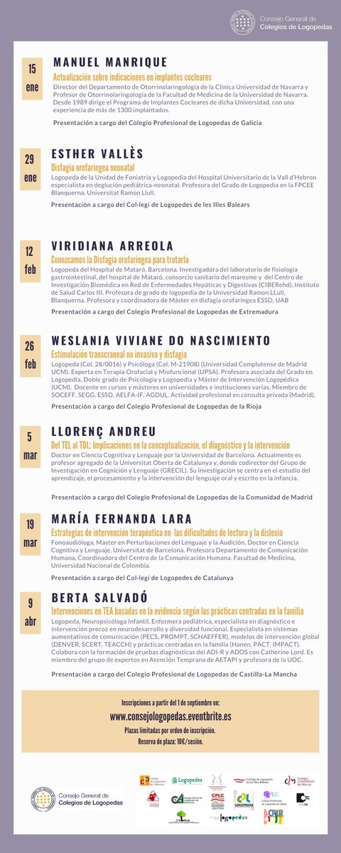 Presentamos el proyecto FORMACIÓN CONTÍNUA EN TIEMPOS DE COVID-19, en el que colaboran los 14 colegios de logopedas autonómicos y que contribuirá al desarrollo profesional contínuo de nuestros logopedas en tiempos de crisis sanitaria, económica y social