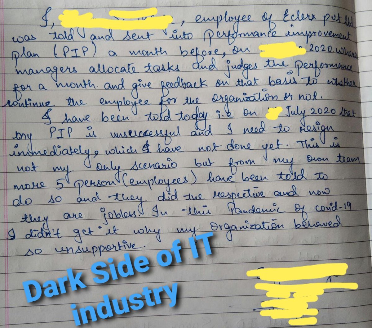 FITEMaharashtra's tweet photo. @CMOMaharashtra @Dwalsepatil 
Plz intervene &amp; stop layoffs in #ITsector 

@eClerx @eClerxDigital @eClerxMarkets has been forcing #ITEmployees to resign 

Fite has filed complaint to CMO @MahaKamgar @LabourMinistry 

#SaveITEmployees #savejobs #RaiseYourVoice @TOIMumbai @the_hindu https://t.co/OTGgHiBHPJ