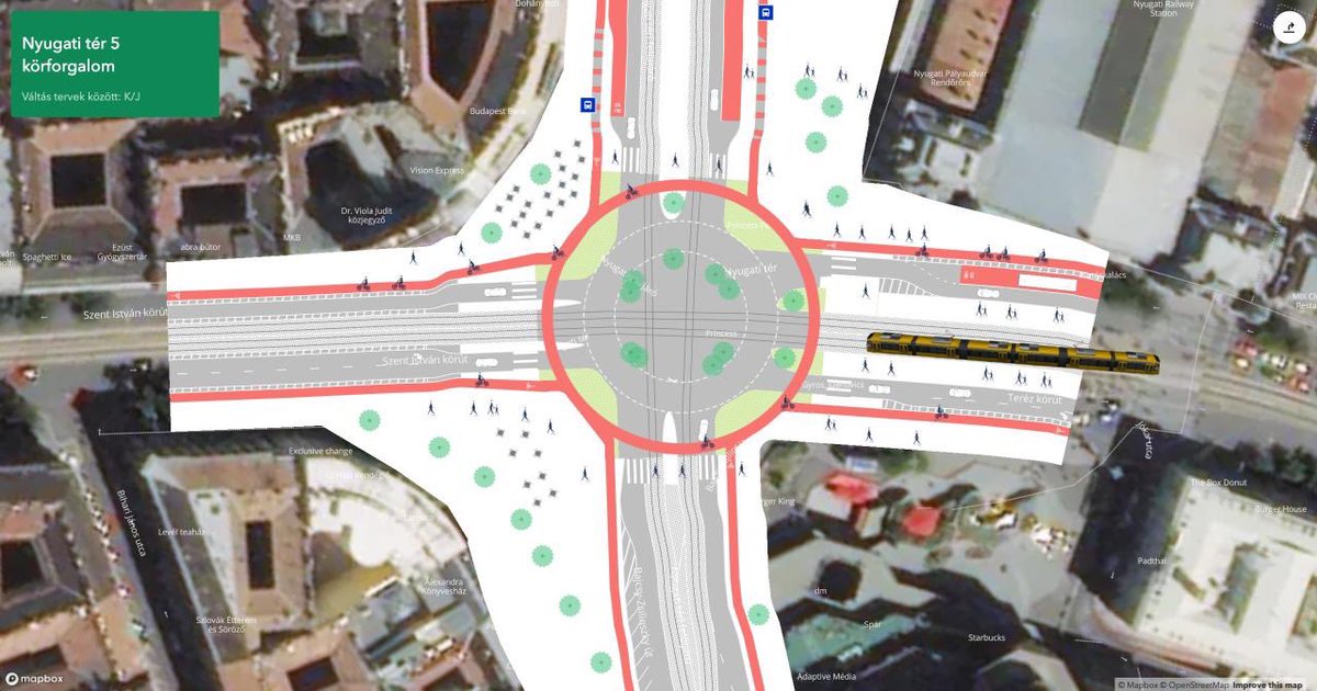 bicyclize's tweet photo. My personal favourite is the single-lane roundabout that is safer than any signalised junction where pedestrians and cyclists get priority over vehicles. However, tram flow might get limited (but if passengers get on a bike...) #roundabout #dutchroundabout #dutch #dutchcycling https://t.co/T1kx0HpIKL