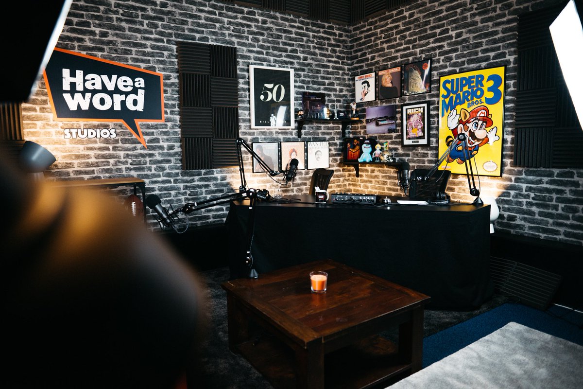 adamrowecomedy's tweet image. Welcome to Have A Word Studios. @Haveawordpod @DanHasAPodcast