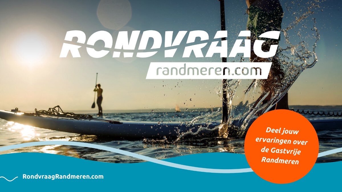 EindeloosMeer's tweet photo. Recreër jij wel eens op of aan de Randmeren? Help ons dan met het gebied nog aantrekkelijker te maken en vul Rondvraag Randmeren in.  Meer informatie en meedoen: https://t.co/Oaar8bnu0K @gvrandmeren #randmeren #onderzoek #mening #dtv #watersport #vakantie https://t.co/KoN92bHvQv