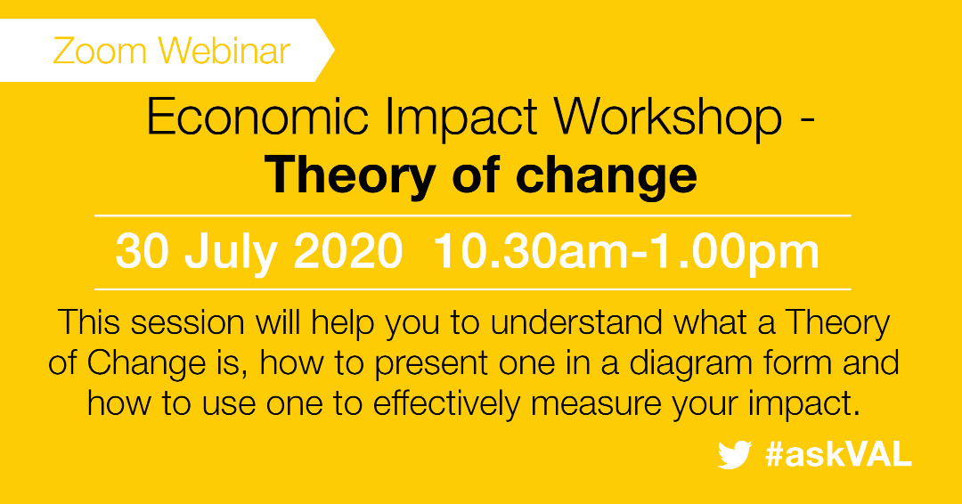 valonline's tweet photo. VAL TRAINING: Theory of Change - 30 July 
Understand what a Theory of Change is and how to create one for your organisation. 
Book your FREE place: https://t.co/UYiaZc5S9Y
#askval #training #support #givingbacklocally #networking #helping #advice #leicester #leicestershire https://t.co/AlPCHp6G7Z