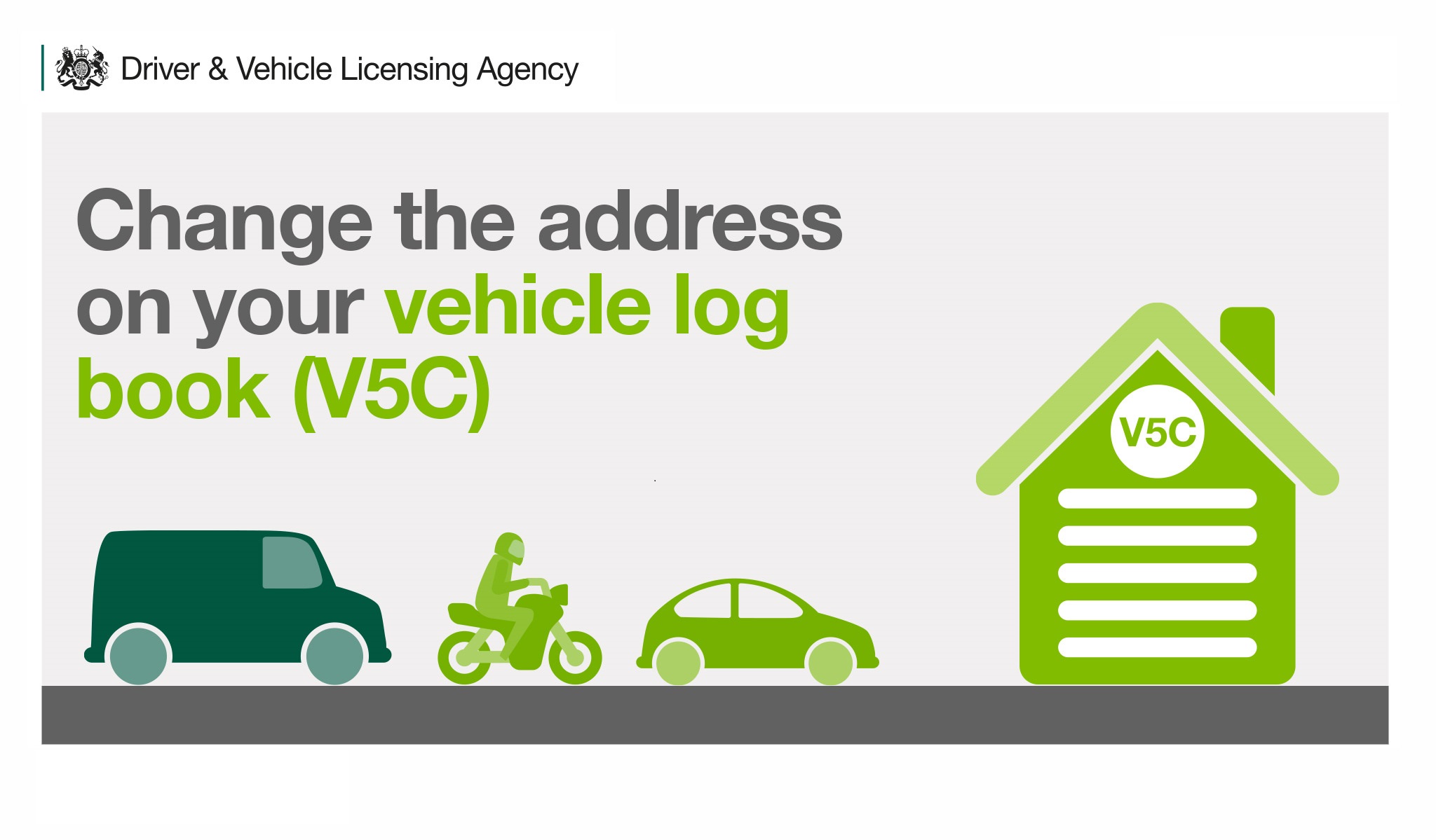 DVLA on Twitter: "ℹ️ Need to change your address on your log book? We've  just launched a new service so you can do it online. It's here: 👉  https://t.co/6P2eSCTUpk #DVLA https://t.co/DwjAKnu7qL" /