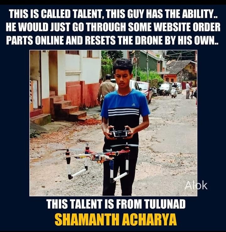 PriyaramShetty's tweet photo. mangalore  guy have a  huge talent.. shamath achayara   great appreciable work   god  bless you shamath #dronepratap #dronephotography #DronePrathap  #IndianAirForce https://t.co/4vrWJGUykI