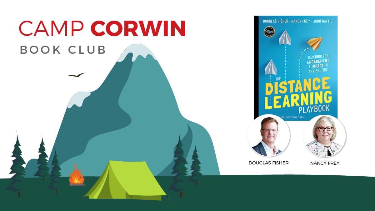 smithno2's tweet photo. Dive into the NEW Distance Learning Playbook at the next Camp Corwin Book Club! Join @DFISHERSDSU &amp; @NancyFrey on M/W for the #teacherbookclub and T/F for the #schooleaderbookclub

For teachers: https://t.co/9acywqYJtX
For leaders: https://t.co/viZ1Xs3Ymz https://t.co/Poh0N5X3zq