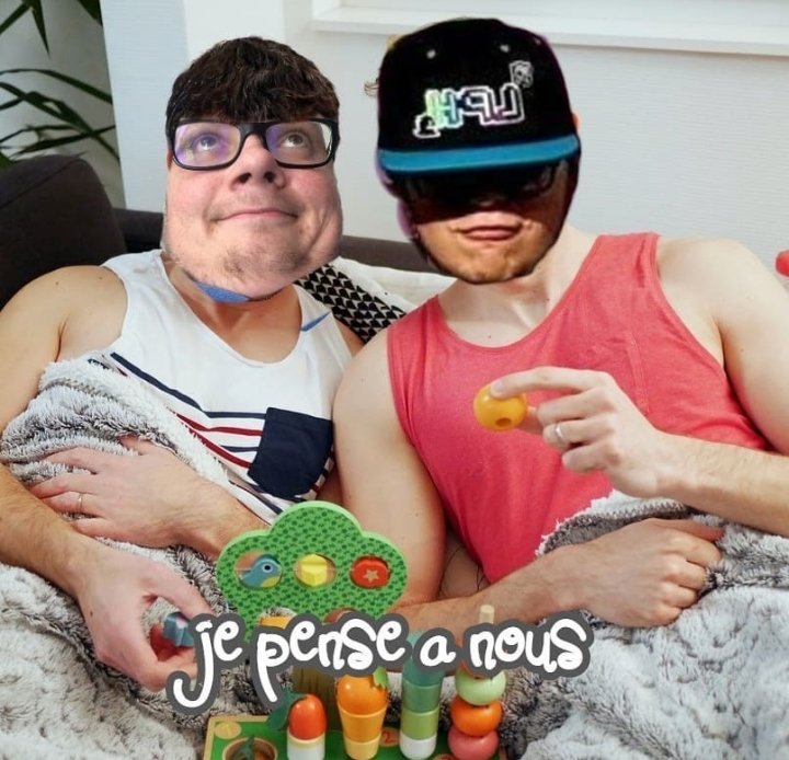 meme2feldup's tweet photo. Jviens de trouver un compte insta qui fait des montages plus ou moins nsfw avec la tête de laupok et de feldup. J'ai aucun autre commentaire https://t.co/6lw0wsdXdr