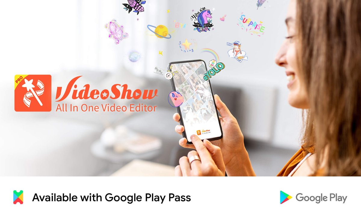 ⚡Good News!🌟VideoShow PRO is now available with Google Play Pass! 🤭REMOVE all ads and UNLOCK all features &amp; effects with your subscription!
Check it out here: play.google.com/store/pass…
<a href="/GooglePlay/">Google Play</a>  #PlayPass