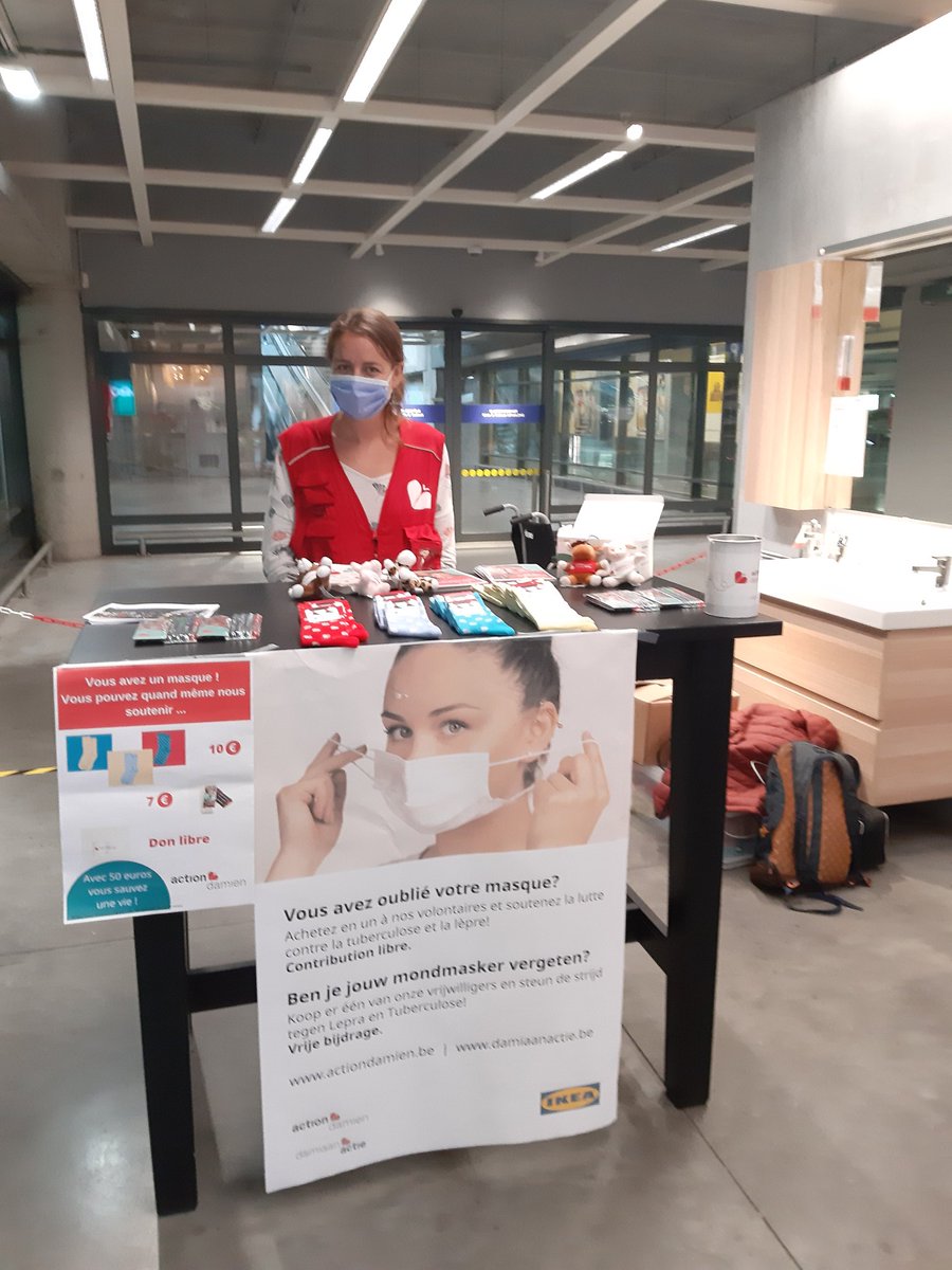 IsabelleLefebvr's tweet image. Heeft u uw mondmasker ? Bescherm uzelf, uw dierbaren tegen Covid-19. #genezenwerktaanstekelijk #IKEA Anderlecht @damiaanactie