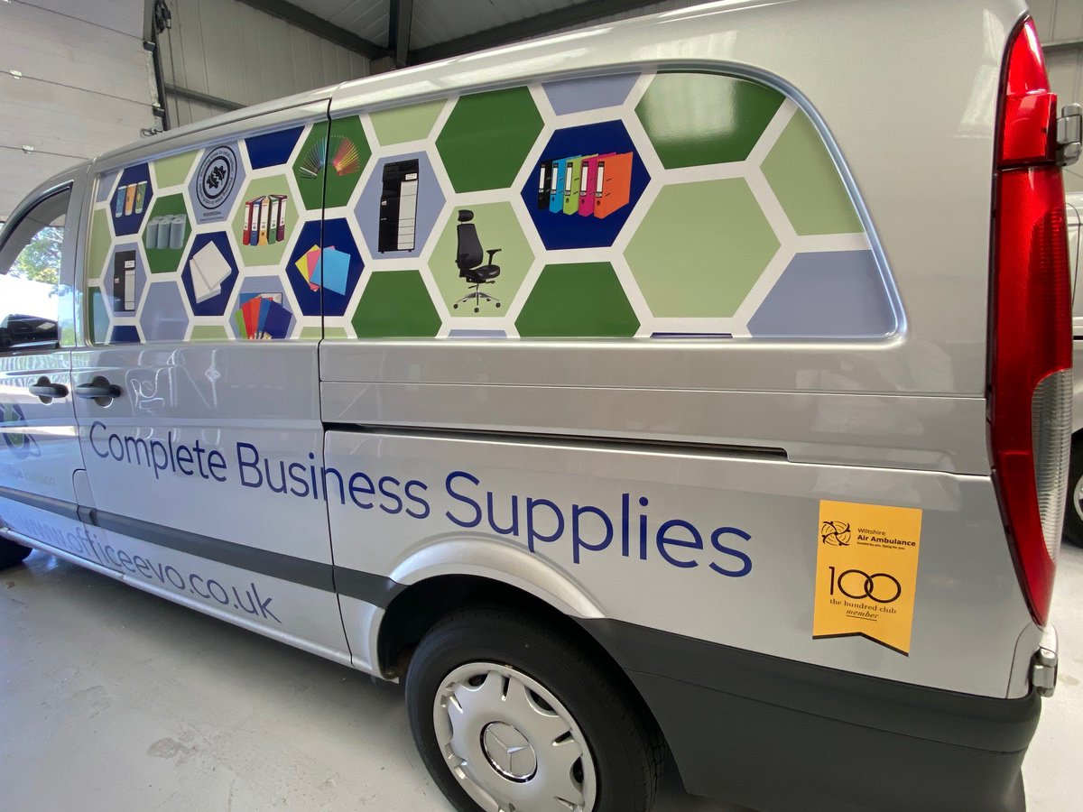 Happy Friday Everyone! It's been a busy week for the team; installing new copiers and continuing to help more customers get set to re-open their business. We've also had some new vehicle signage added to the vans, including the @WiltsAirAmbu #100Club logo! #Wiltshire