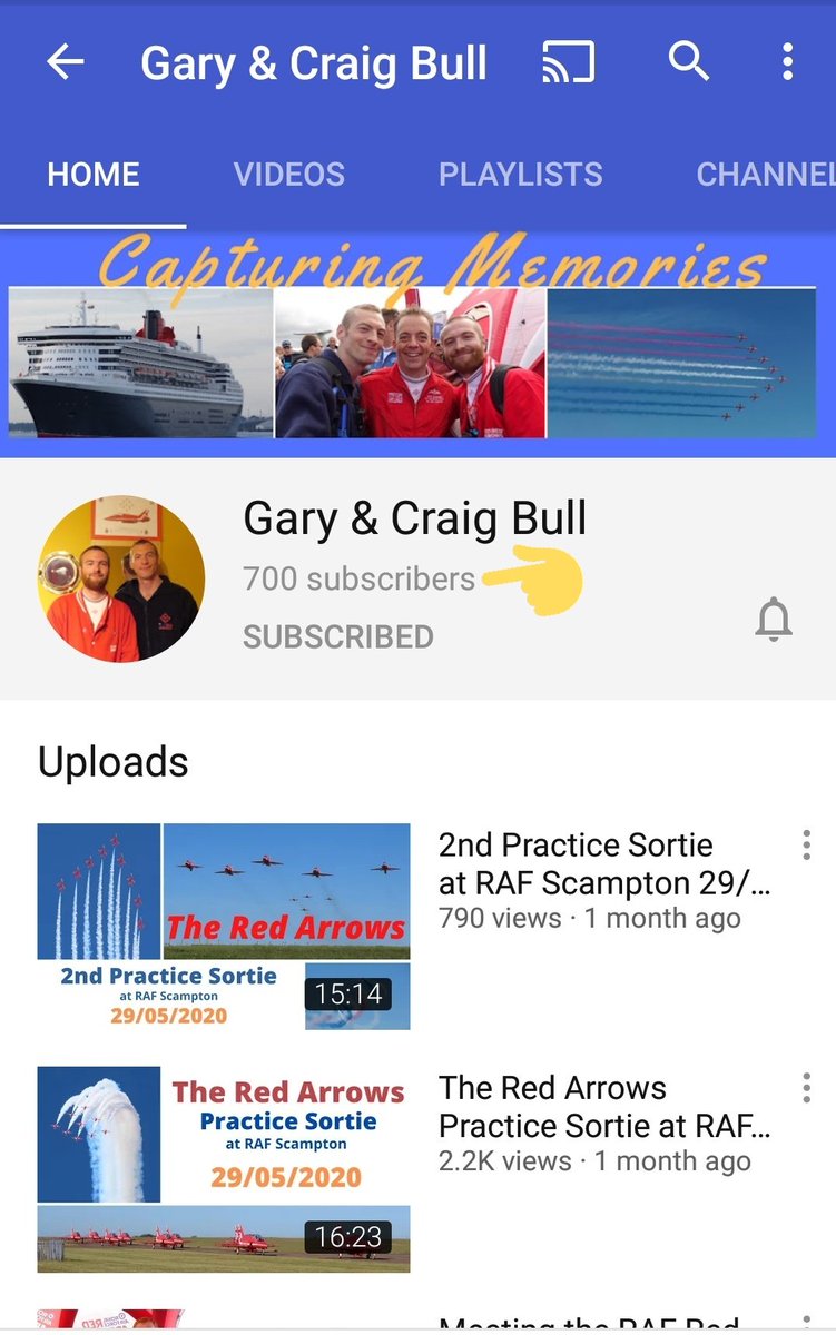 cbullocean46's tweet photo. A massive thank you to everyone who has taken the time to subscribe to our YouTube channel. We have now hit 700 subscribers wonderful. https://t.co/H6eJMreWog