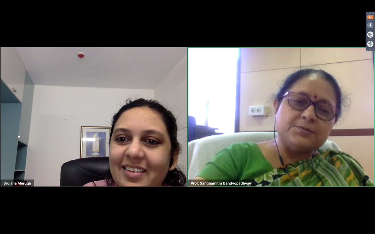 'Science was a natural progression for me. My mother encouraged me, at a very early age, to create a growing, learning mindset'- Prof. Sanghamitra Bandyopadhyay, Director, Indian Statistical Institute &amp; Prof. Machine Intelligence Unit., in a fireside chat at #WiDSBlr2020