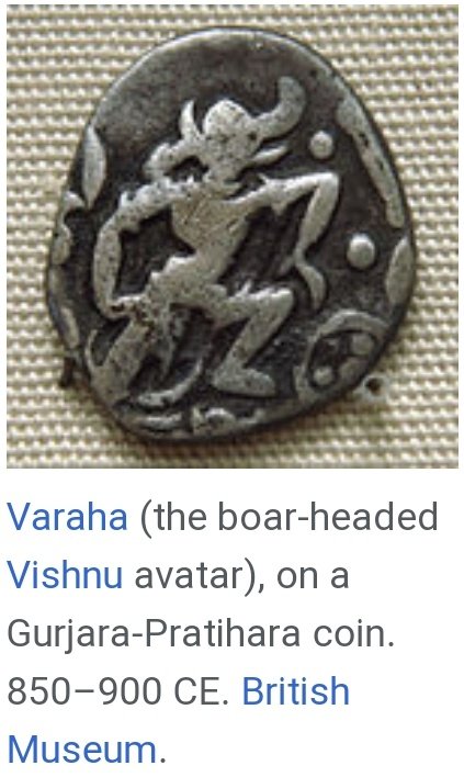 Raja Bhoj launched many coins engraved Varah and Shri Vishnu. Raja Bhoj died in 885 and his son Mahendra became the ruler. Mahendra extended his empire over Magdh,North Bengal, few parts of panakb and Kashmir. Pratihar were Patron of learning and litrature and art .