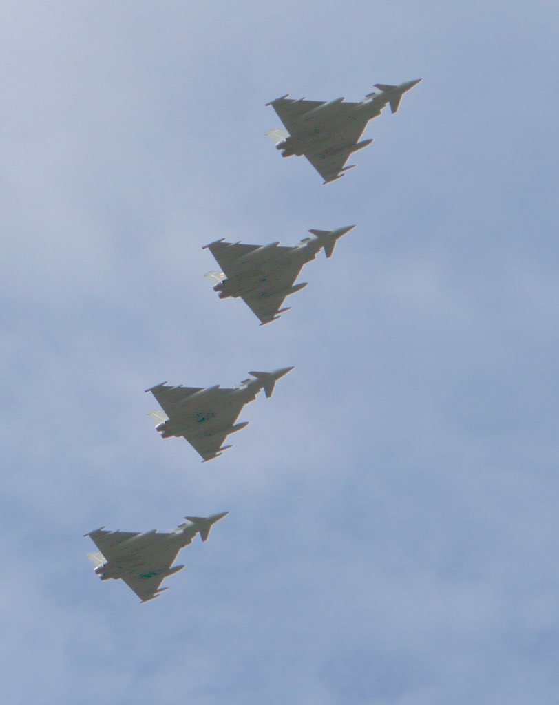 Hugh6303's tweet photo. It's #PhoonFriday here @RAFLossiemouth and a #4Ship treat from 4 Squadrons https://t.co/CZVU4cMMgZ