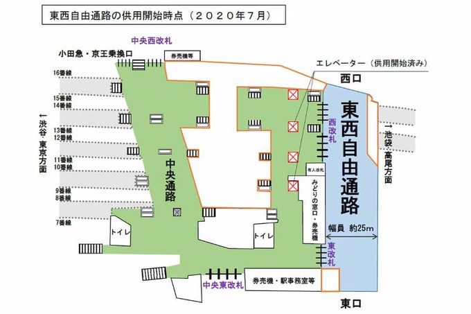 『JR新宿駅 東西自由通路 7月19日供用開始』 いまはもう慣れてて平気だけど最初の頃は東口から西口へ抜けるのにかなり迷ってて結局たどり着けなかったりww これで新宿大ガード下から迂回して行ったり改札を通る事なく楽に行き来できて便利、また新宿行きたいな  Impress