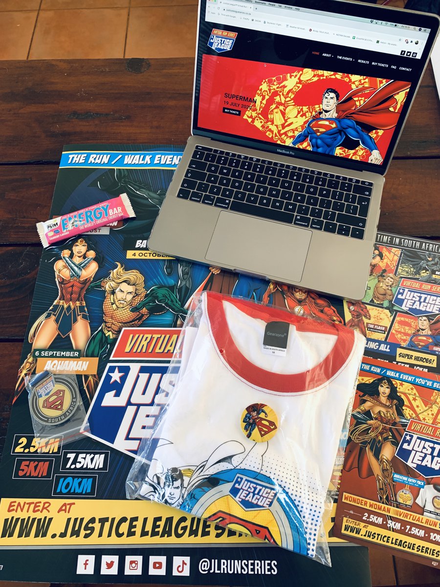 RubenDelmage's tweet photo. So ek is reg om te rol en Sondag oggend te begin met die @JLRunSeries Hierdie gaan flippen great wees en alles natuurlik ten bate van @HeadStartKidsSA !
#JLRunSeries20 #VirtualHeroes20 #SupermanRun #WonderWomanRun #BatmanRun #AquamanRun #FlashRun
https://t.co/FHNIz39PJm https://t.co/2agLBHic8H