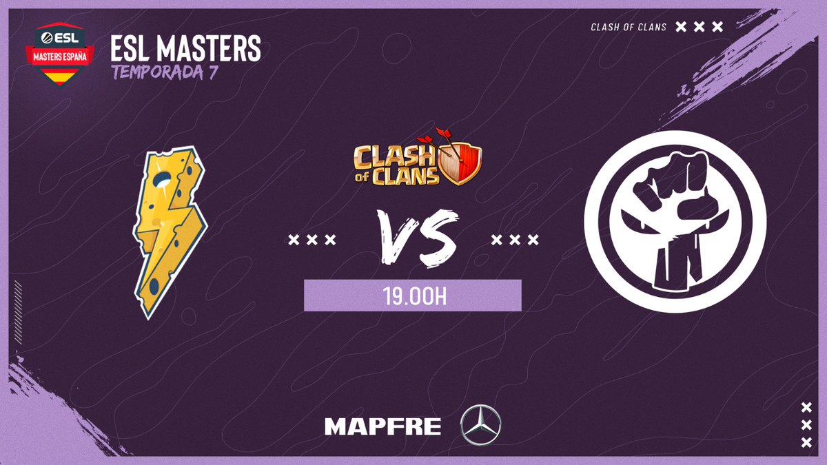 ESLspain's tweet photo. Los ejercitos descansan en sus aldeas ¡Esta tarde tienen una batalla @ClashofClansESC épica en la Final de la #ESLMastersCOC
@eSportsMAPFRE!
💥⚔ @ThunderSquadCR 🆚 #Resistence
⌚️19.00h
💻 https://t.co/POF6JGV1FG
🎙️ @Sockers_ @ZolokOficial @ixena8 https://t.co/LaUA5RQgUe