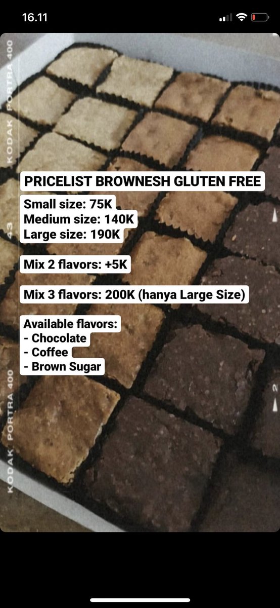 DAN YANG KEREN DIA ADA PRODUK GLUTEN FREE SO 😭👏🏻👏🏻👏🏻🙏🏻 instagram.com/brownesh_ gue gak boong ini enak beneran