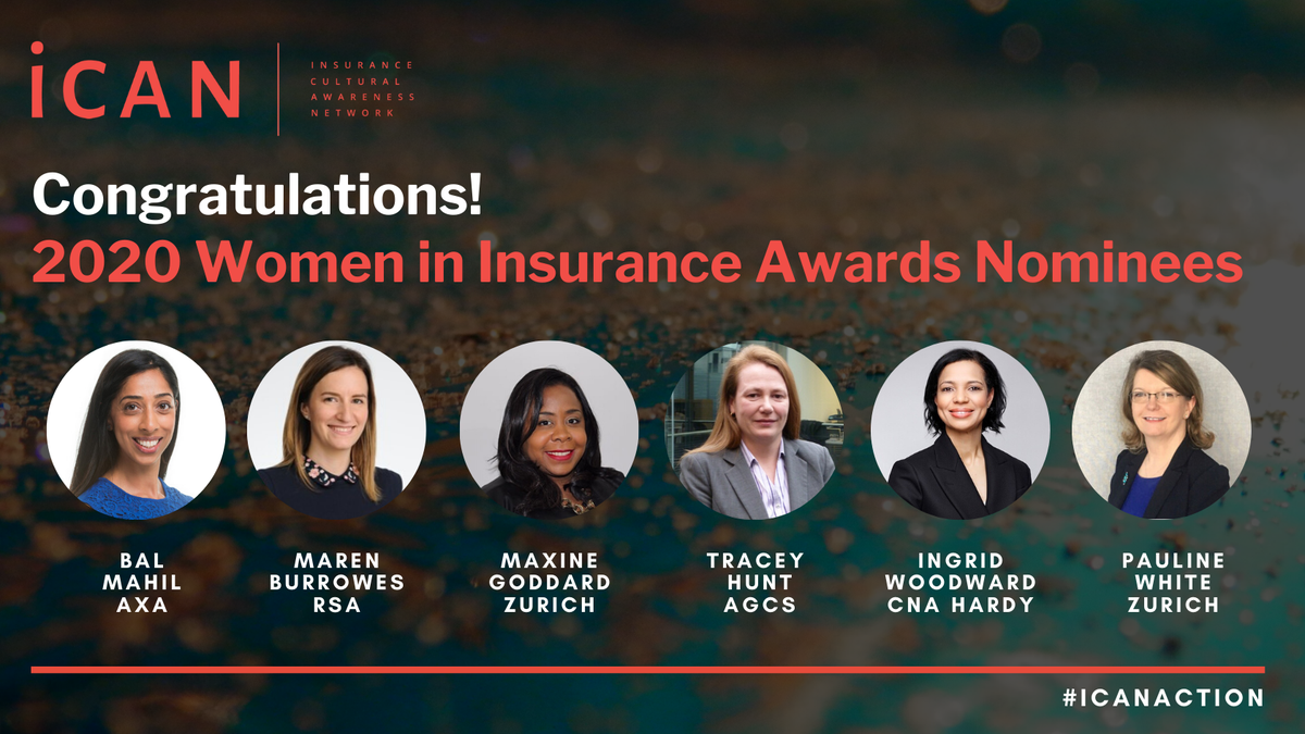 I_CAN_UK's tweet photo. 🥳 A final round round of applause to the 2020 Women in Insurance Awards nominees and to our members and friends of iCAN who are nominated! @AXAUK @rsagroup @ZurichInsUK @AGCS_Insurance @CNAHardy @InsuranceWomen 

🚨 Reminder: Submissions are due TODAY!

#WIIA2020 #friendsofican https://t.co/VAnfFoclfC