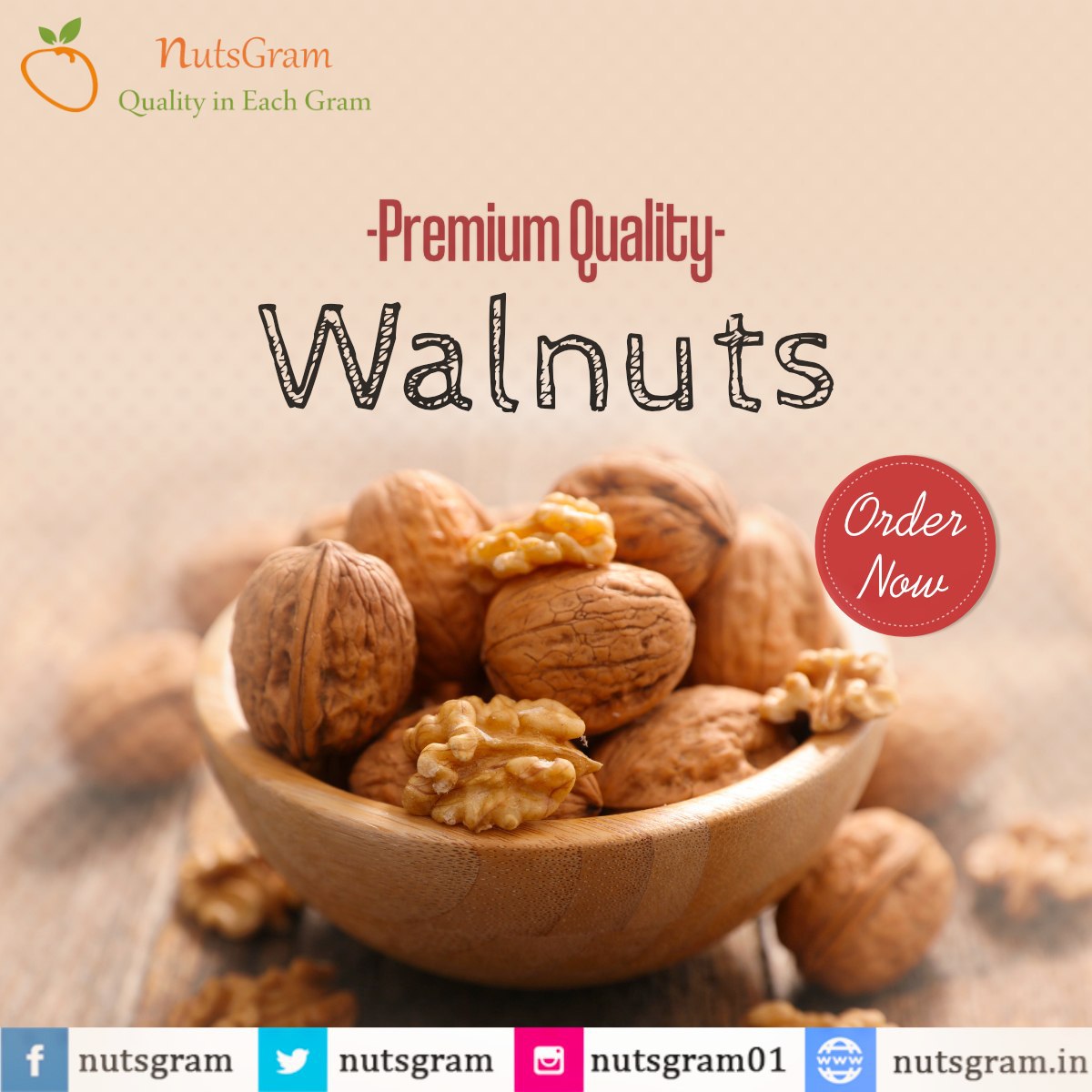 nutsgram's tweet photo. Walnuts are known for their amazing effects on the brain, heart & body. A hand full of #Walnuts per day reduce the chances of #heartdisease, #diabetes & #cancer. Shop Now 👉 https://t.co/J86mAmaZL0 or Order at 9278271010
#WalnutsKernels #WalnutLooseKernels
#HealthyFood #Snacks https://t.co/O6zsjwonip
