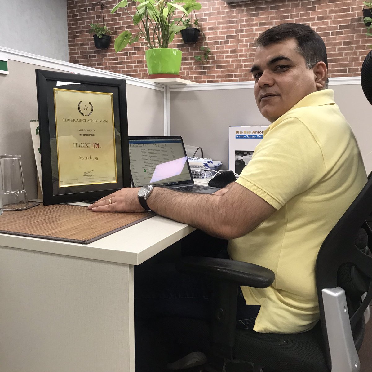 The afterglow of receiving physical prints of rewards’ certificates is all too palpable in the smile that Ashish (and other winners) share for our camera here. Once more well done all. Forever shine.