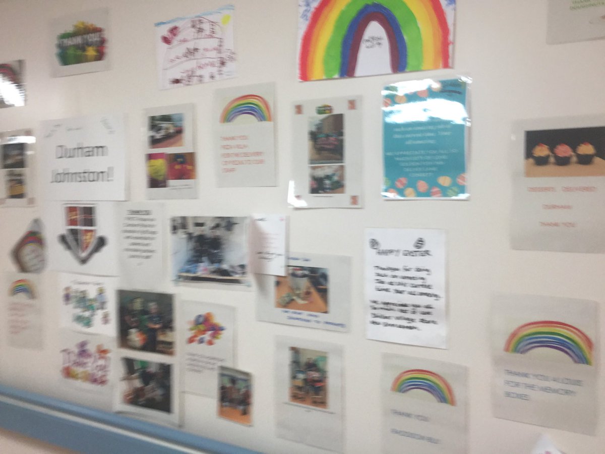 sue_jacques's tweet photo. Thanks to Durham Johnston School for all their uplifting messages and artwork in support of our team ⁦@CDDFTNHS⁩ https://t.co/WwFjPwBDIo