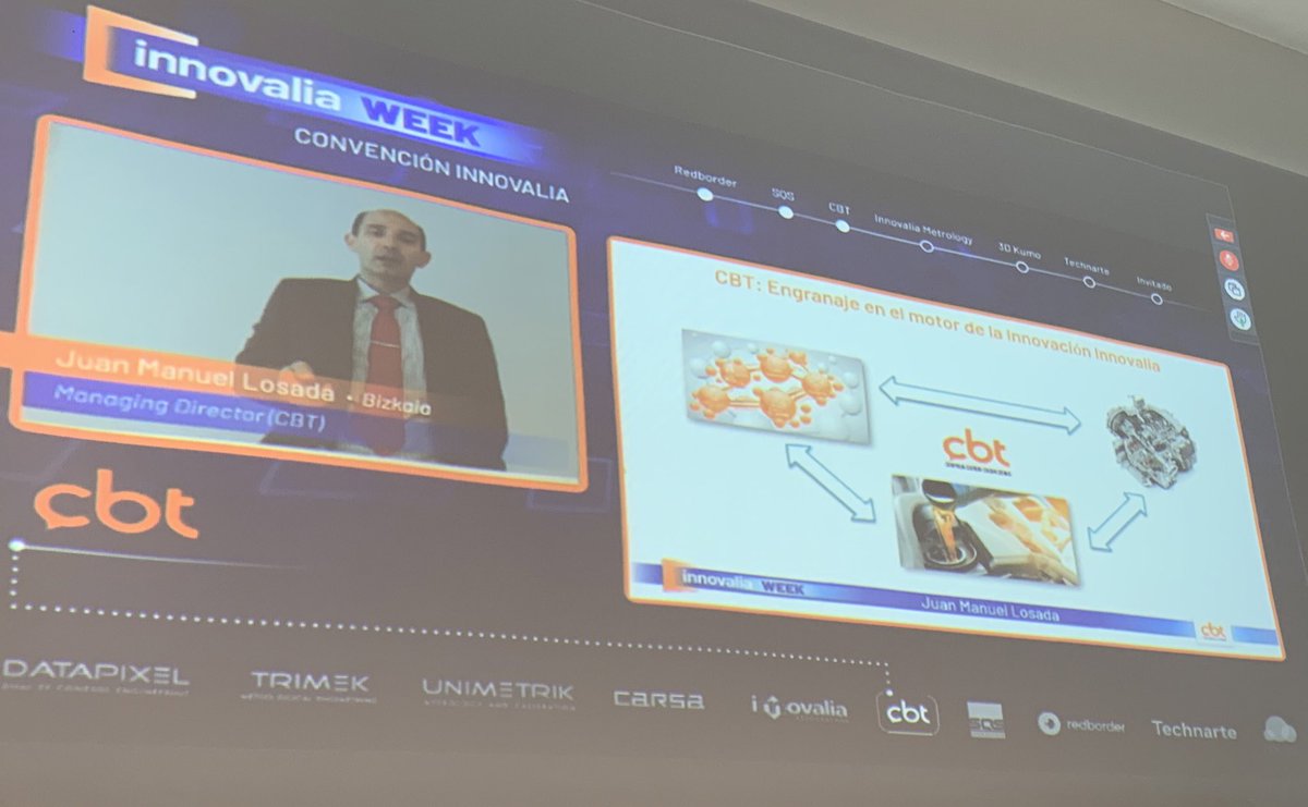 Innovalia_group's tweet photo. Desde #CBT nos cuentan los éxitos y logros de este último año, los retos a los que nos enfrentamos y las oportunidades que surgen gracias a su gran conocimiento #Digital y a su adn de #Colaboración continua - #InnovaliaWeek https://t.co/BgVp6VkfzO