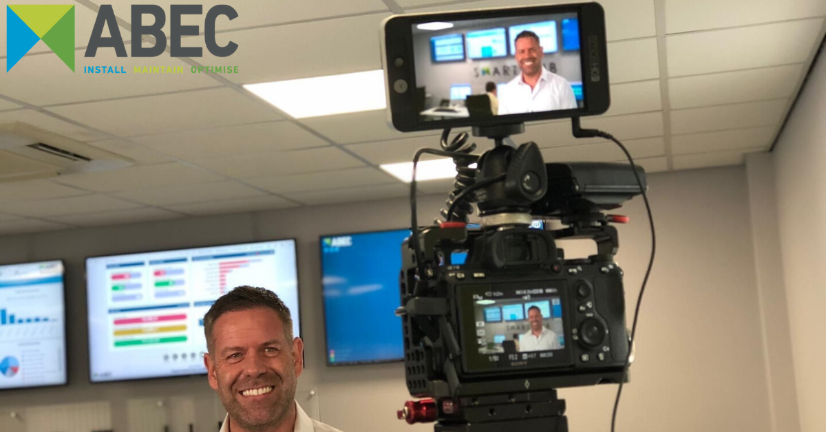 ABEC_UK's tweet image. Our Tewkesbury office is looking quite a little bit different today with our Sales Director, Paul Morrall, filming an exciting new video about ABEC Smart Hub. #smarthub #buildinganalytics