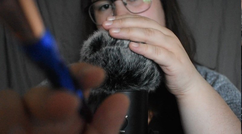 CrisplyA's tweet photo. My first video out tonight! Face and fluffy mic brushing with some mouth sounds and whispers. I hope you enjoy and can fall asleep or relax ❤ https://t.co/HOCZcJcXQh