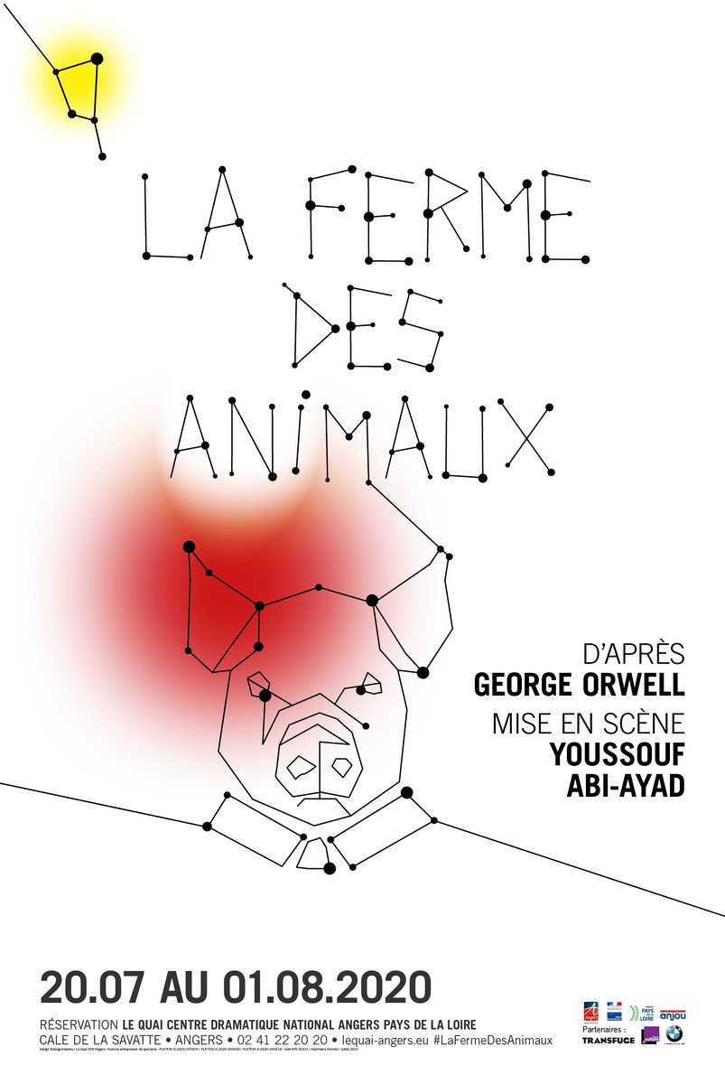 soyoufr's tweet photo. Design de l'affiche #LaFermeDesAnimaux de #GeorgeOrwell mise en scène #YoussoufAbiAyad
à partir du 20 juillet 2020
@LeQuai #DomaineOlisun #SaintMacaireDuBois #SaintGeorgesSurLoire #Maze #Andard #ChemilleEnAnjou @Chateau_PM
#QuaiLete #cultureAngers
#graphic #design #soyouaffiche https://t.co/U1qND02Rey