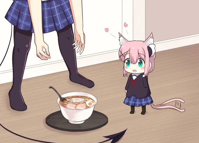?「桃!今日のお昼はラーメンですよ!」 