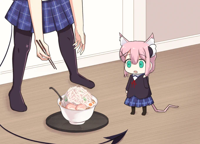 ?「桃!今日のお昼はラーメンですよ!」 