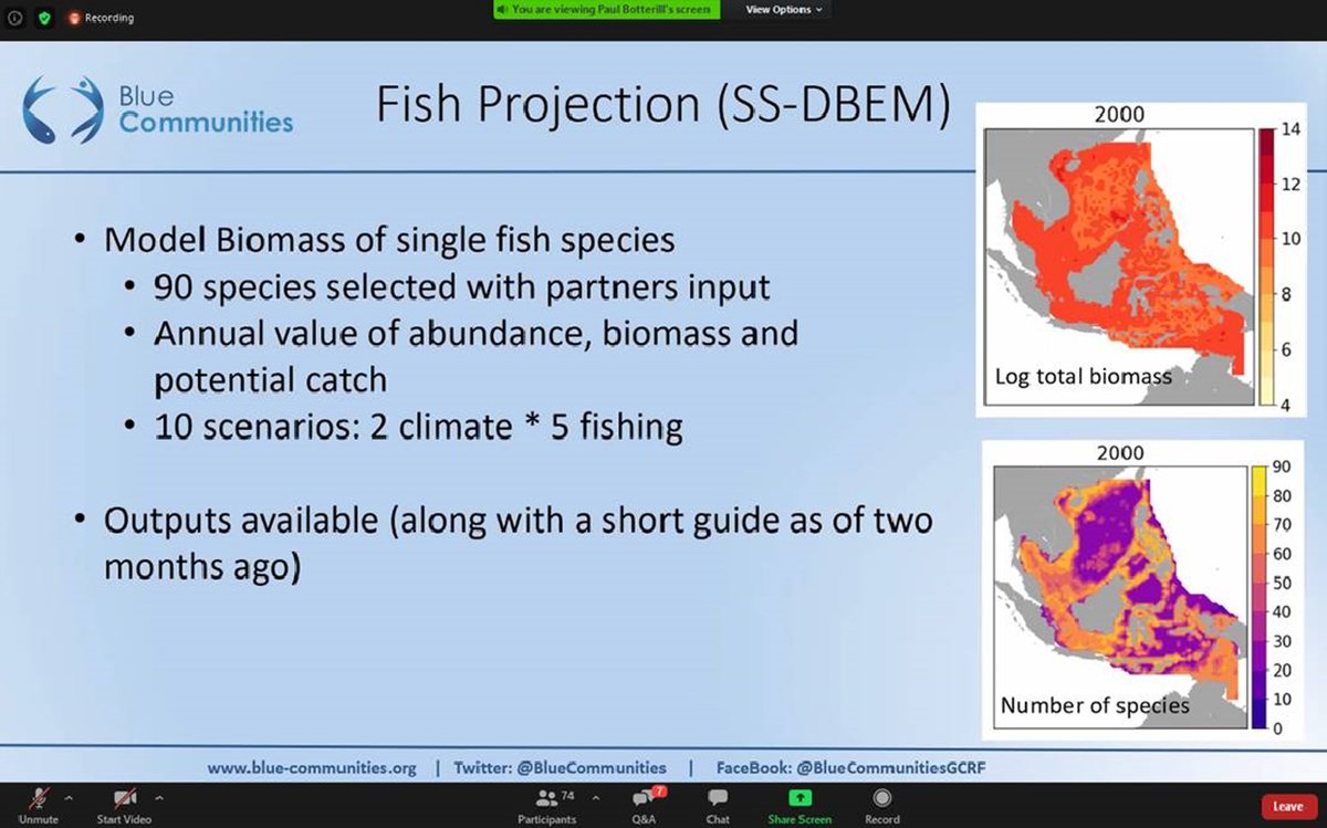 BlueCommunities's tweet photo. #BlueComms2020 Project 10 update: commercially important marine species in #SEAsia #modelled to project quantity and distribution under various #FutureScenarios https://t.co/dNwx4qPouU https://t.co/4frGrvi5yC